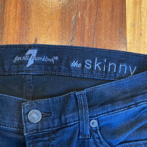 Authentic Vintage 7 for All Mankind The Skinny Black Jean - 28 - Picture 11 of 11